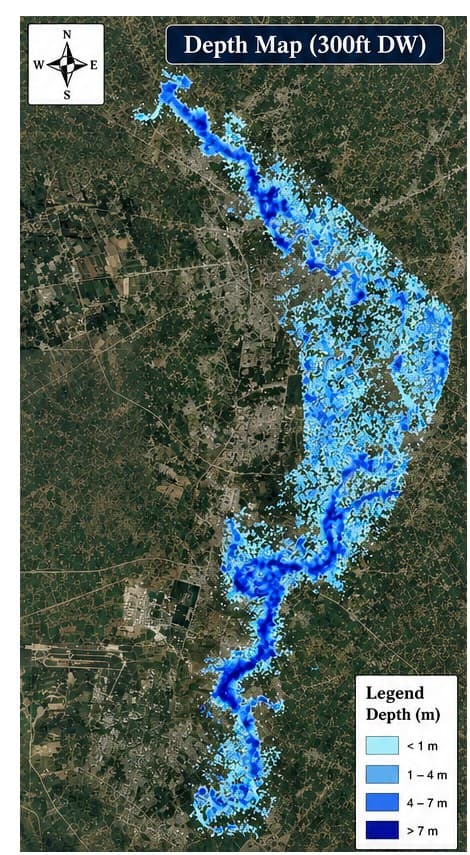 Kalpani Nullah 2D Hydraulic Flood Hazard Modeling — project figure